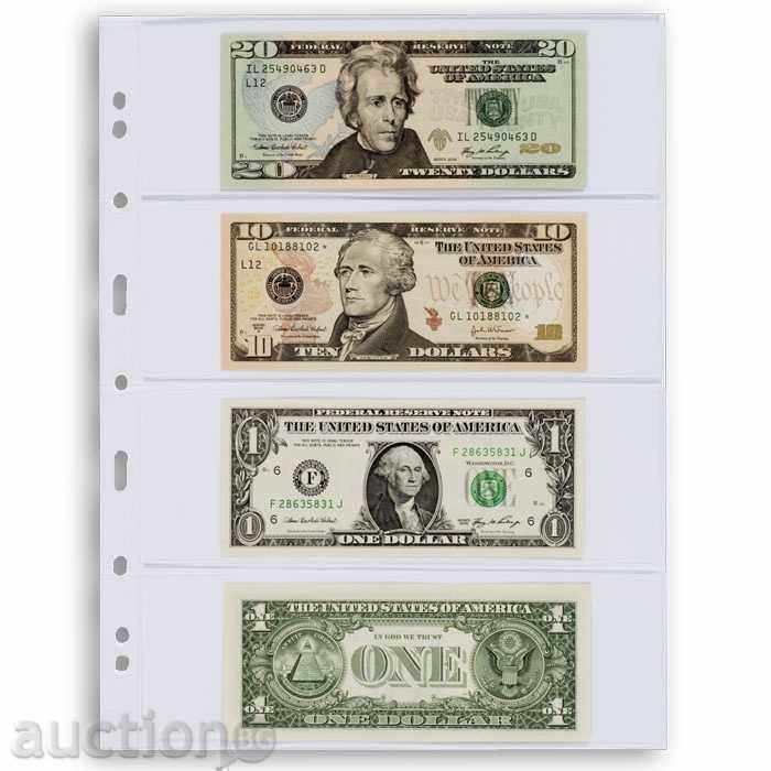 Auction  Banknote sheets for albums from the Grande system transparent C2
