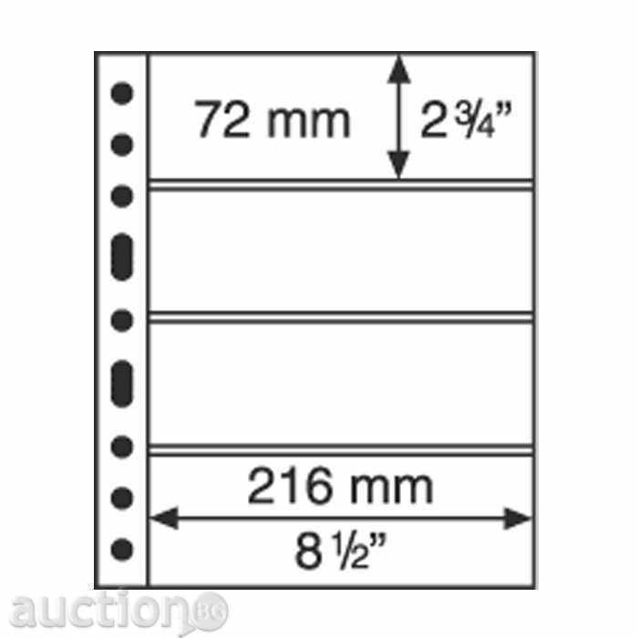 Banknote sheets for albums from the Grande system transparent C2 - 6