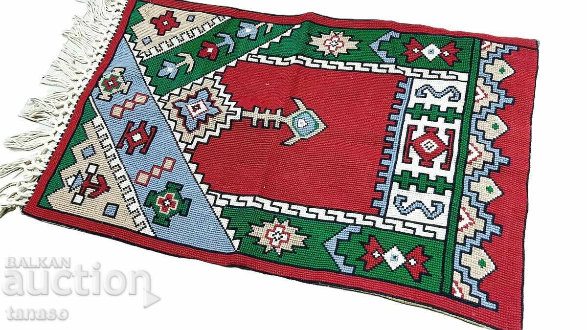 Bulgarian ethnic hand-woven wool wall rug – 83×53 cm with price € 25.00 | 48.90 BGN