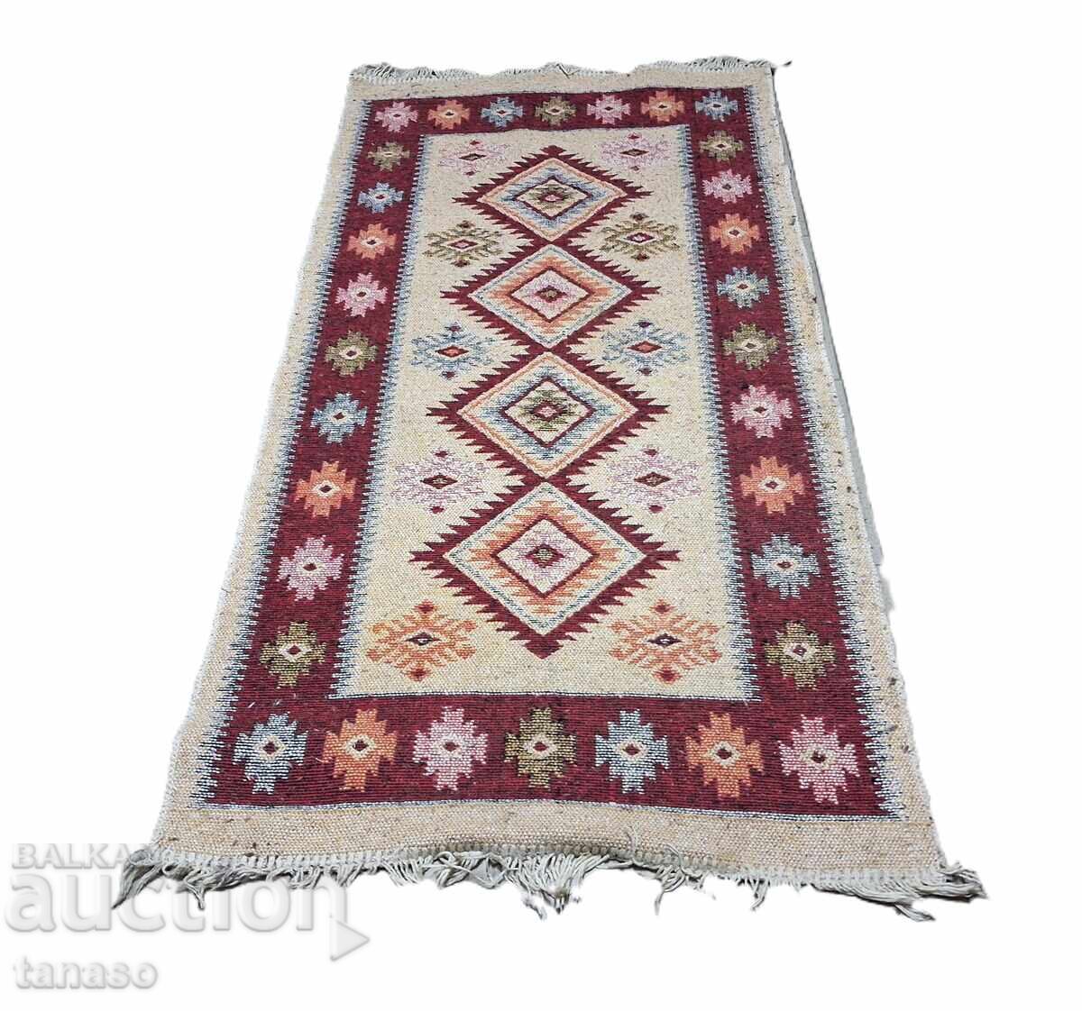 Bulgarian hand-woven wool rug Chiprovtsi pattern 160×75 cm - 5