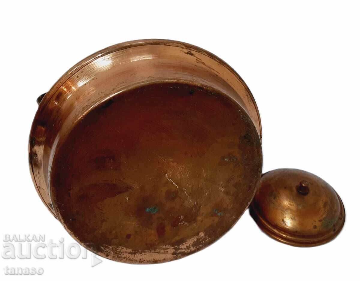 Vintage copper kettle, wooden handle - 7 Vintage copper kettle, wooden handle - 7