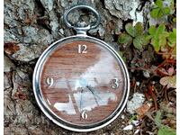 Rare Molnija pocket watch Wood 45mm