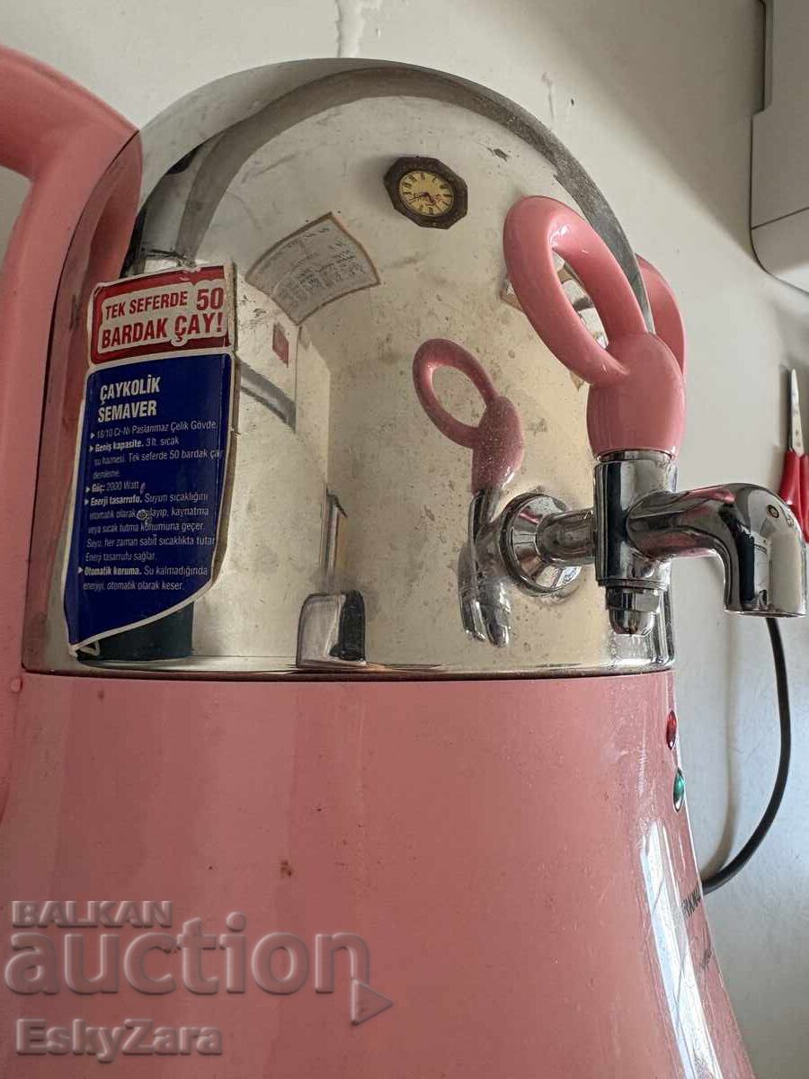 Delivery of Korkmaz Çaykolik A341-11 Electric Turkish Samovar (Pink)