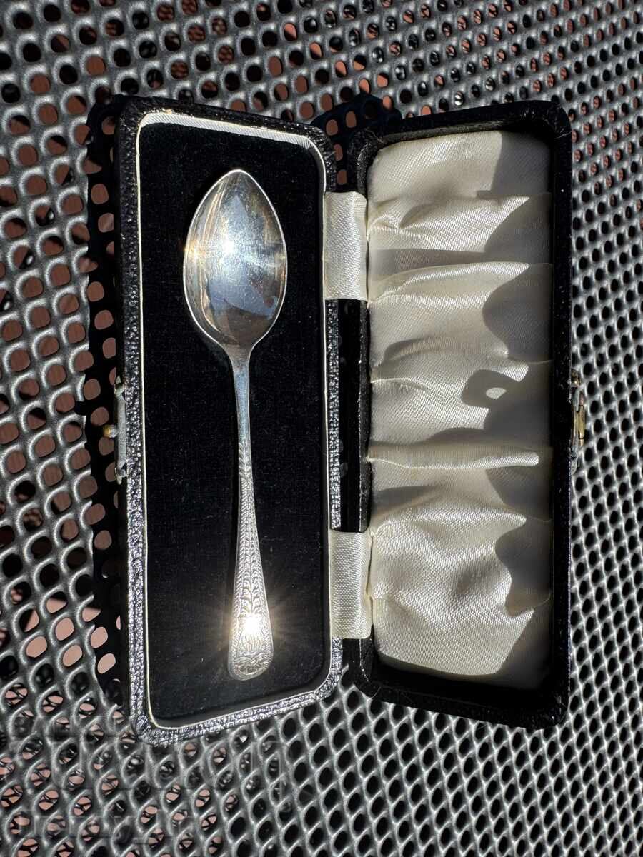 English silver spoon – 1934, James Swann & Son