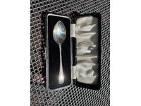 English silver spoon – 1934, James Swann & Son