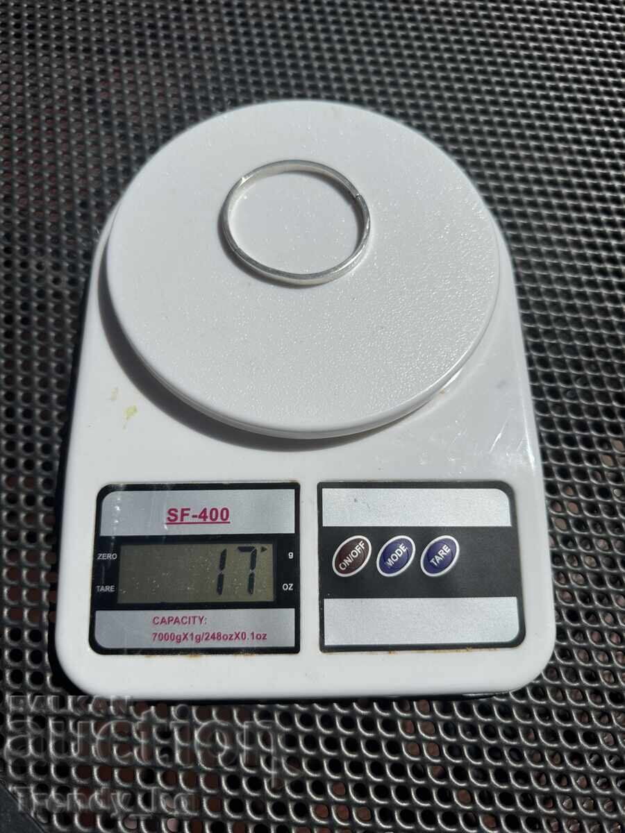Аукцион Детска сребърна гривна 925, 17 г