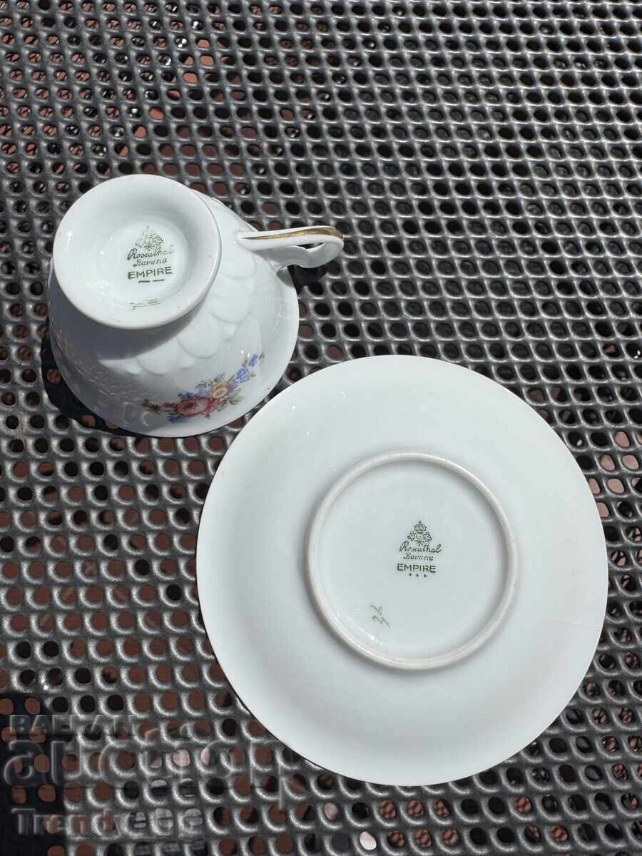 Δημοπρασία Φλιτζάνι demitasse Rosenthal Empire με πιατάκι, 1907–1930