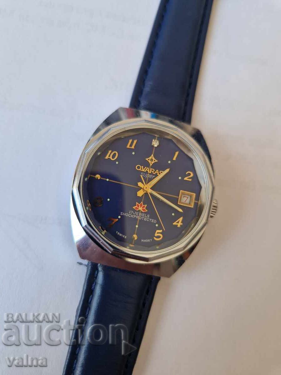 OVARAS Super, 17 jewels, FHF-ST 96-4N, Swiss, New!