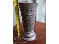 Retro tin-zinc alloy goblet