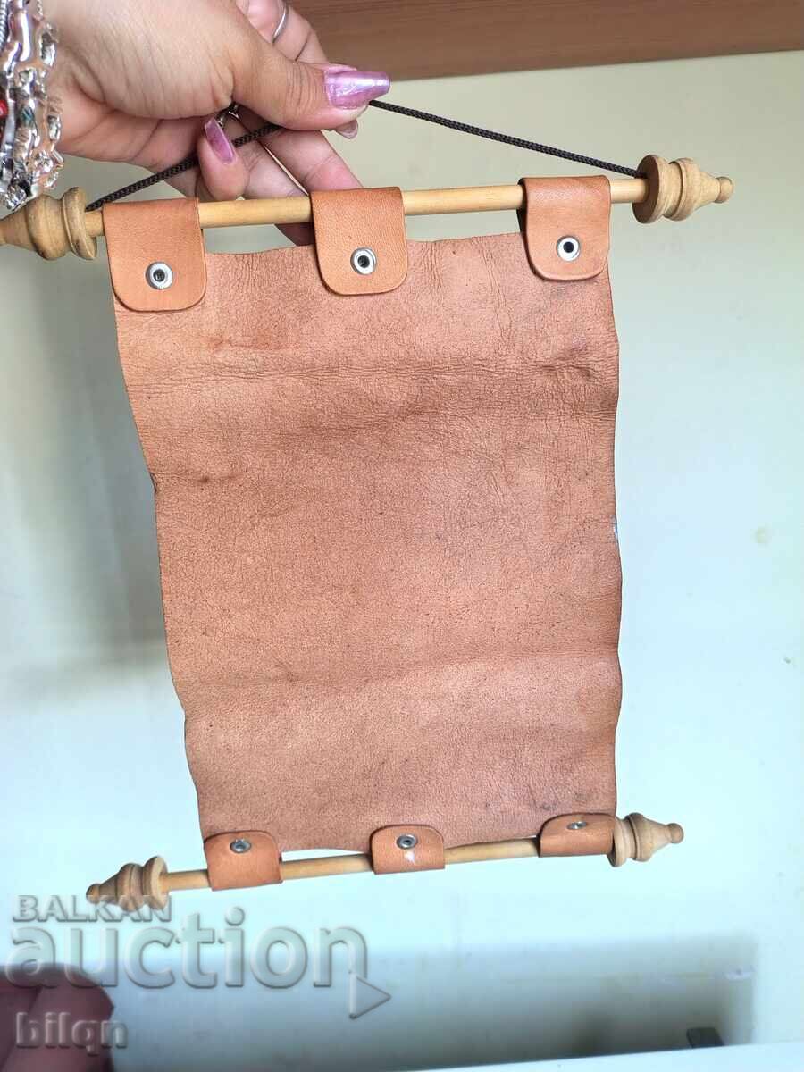 Handmade Vintage Leather Map of Argentina - 6