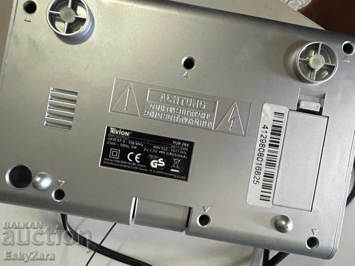 Ραδιορολόι με προβολή Tevion με τιμή 20.00 € Ραδιορολόι με προβολή Tevion με τιμή 20.00 €