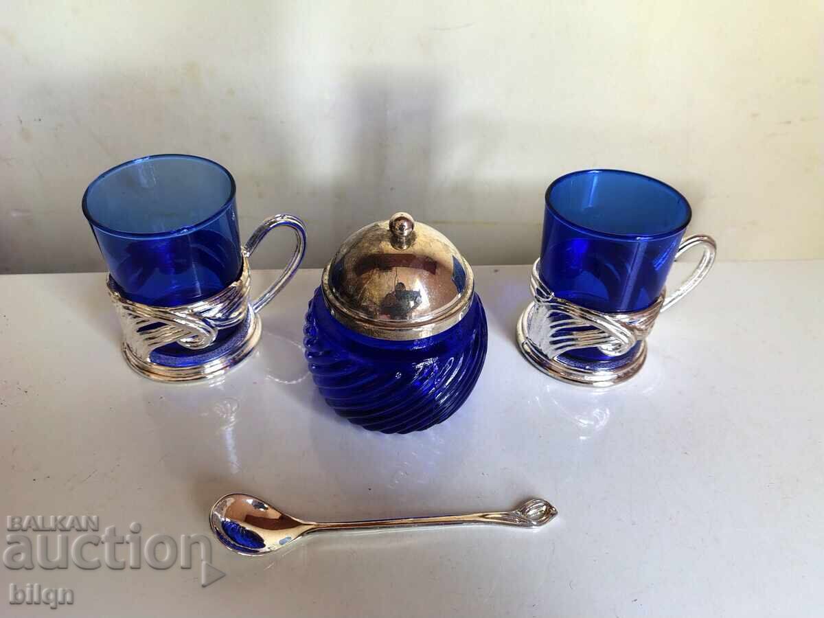 Beautiful Silver-Plated Mocha, Espresso Set with price 29.98 €