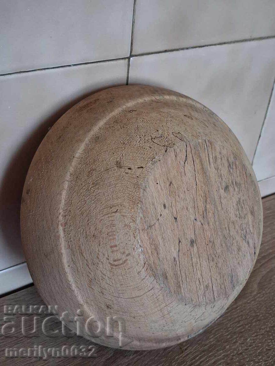 Аукцион Дървена паница, купа,  дървения, дървен съд, гаванка