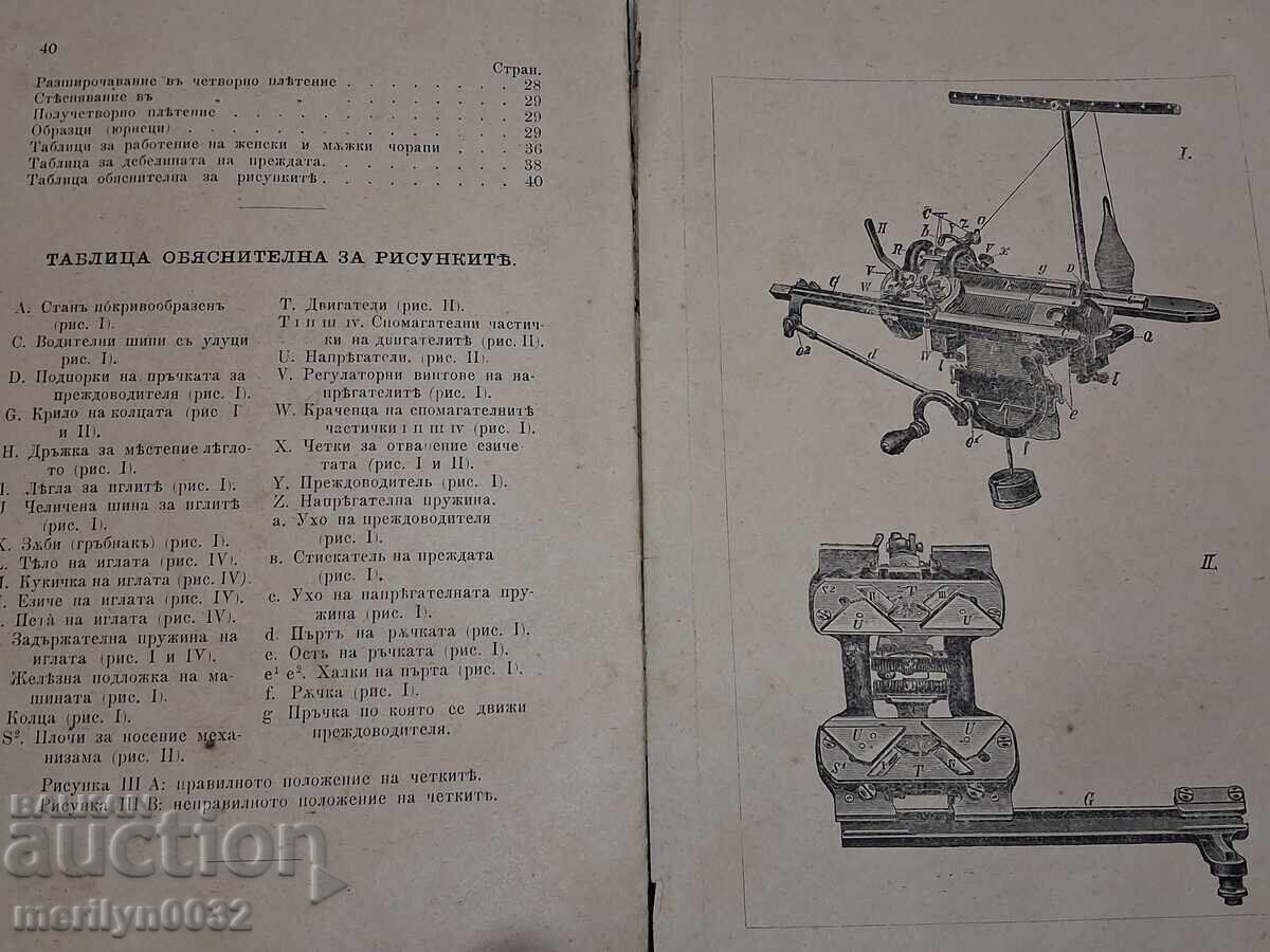 Knitting Machine Manual Book 1896 Varna Ruse - 5