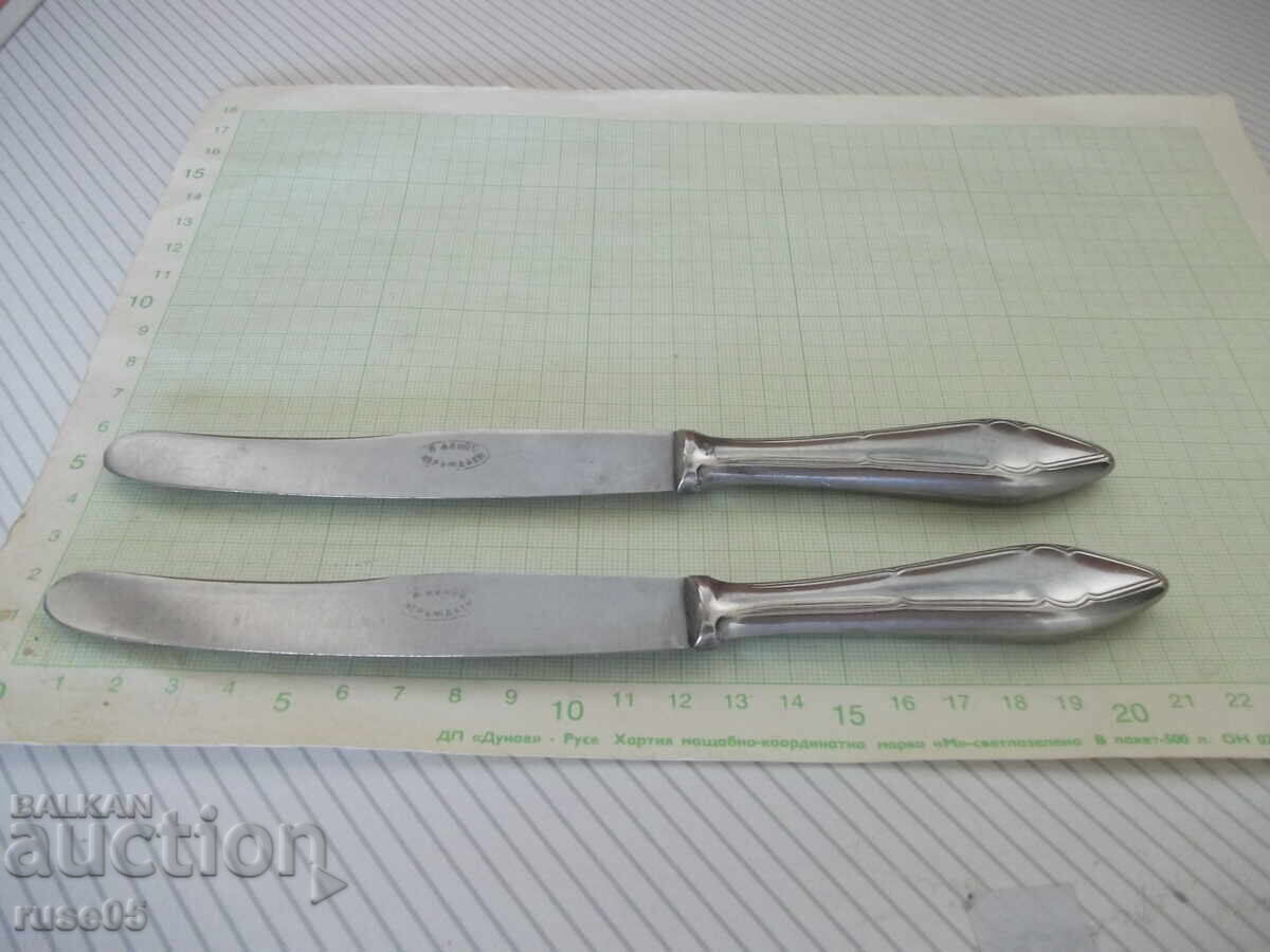 Lot of 2 "P. Denev" service knives from the socialist era with price € 5.11 | 9.99 BGN