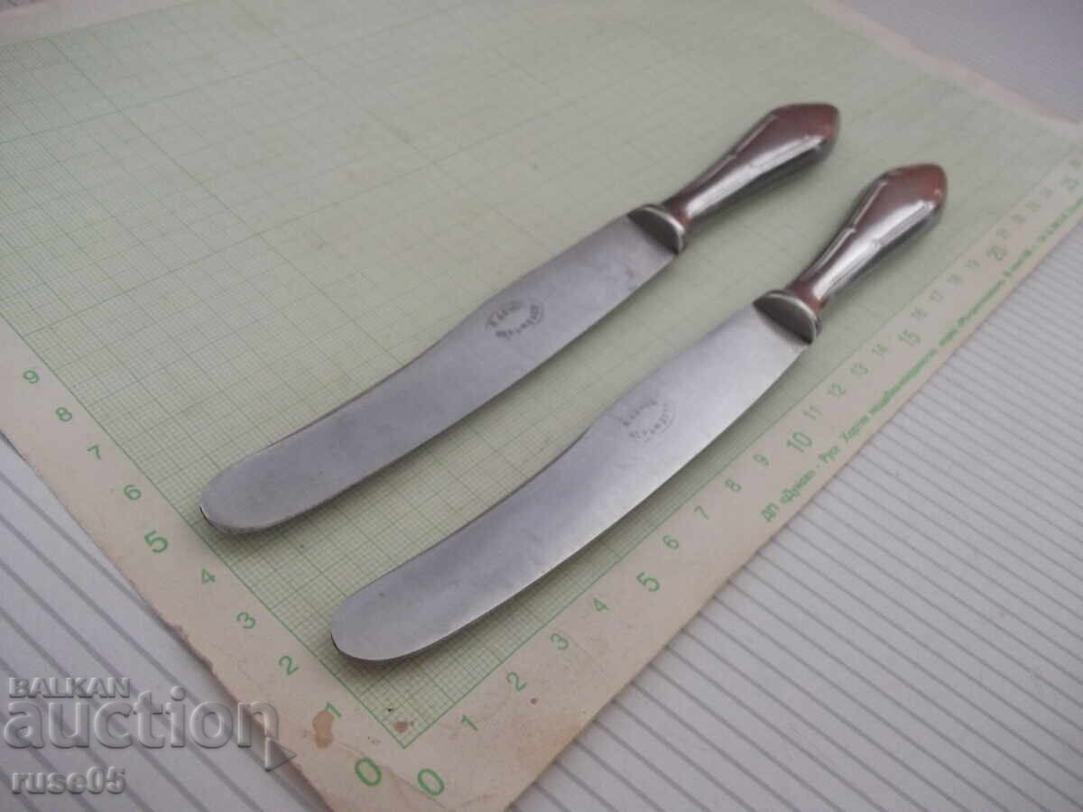 Lot of 2 "P. Denev" service knives from the socialist era - 6