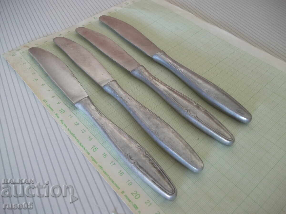 Lot of 4 Bulgarian service knives from the socialist era - 7
