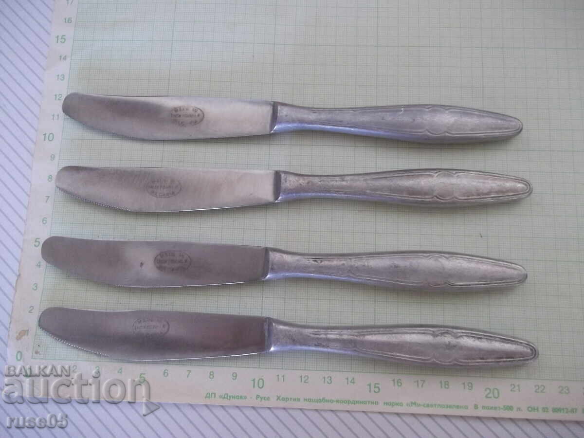 Lot of 4 Bulgarian service knives from the socialist era