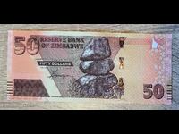 Зимбабве 50 долара 2020 г.  UNC