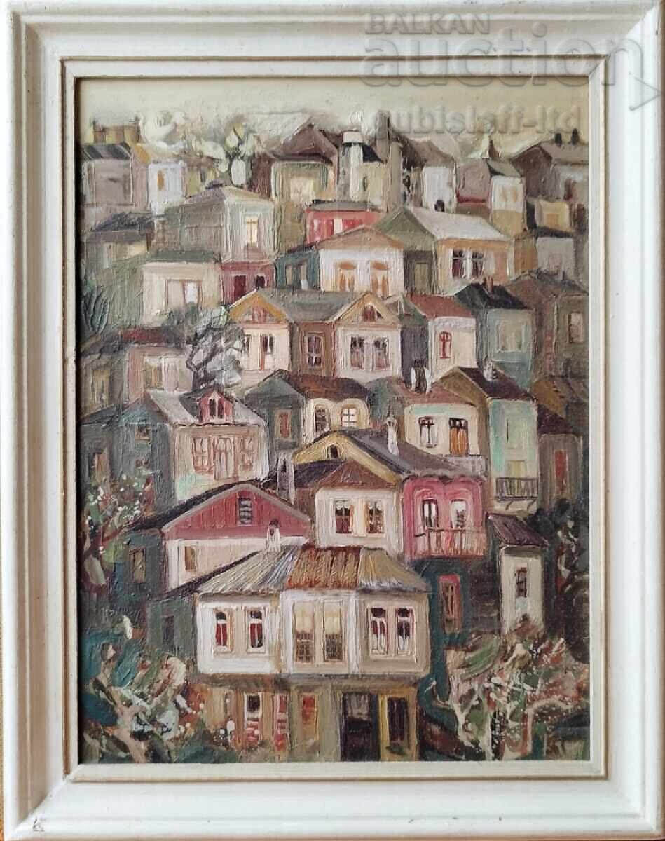 Painting "Veliko Tarnovo", artist Ivanichka Paneva Painting "Veliko Tarnovo", artist Ivanichka Paneva