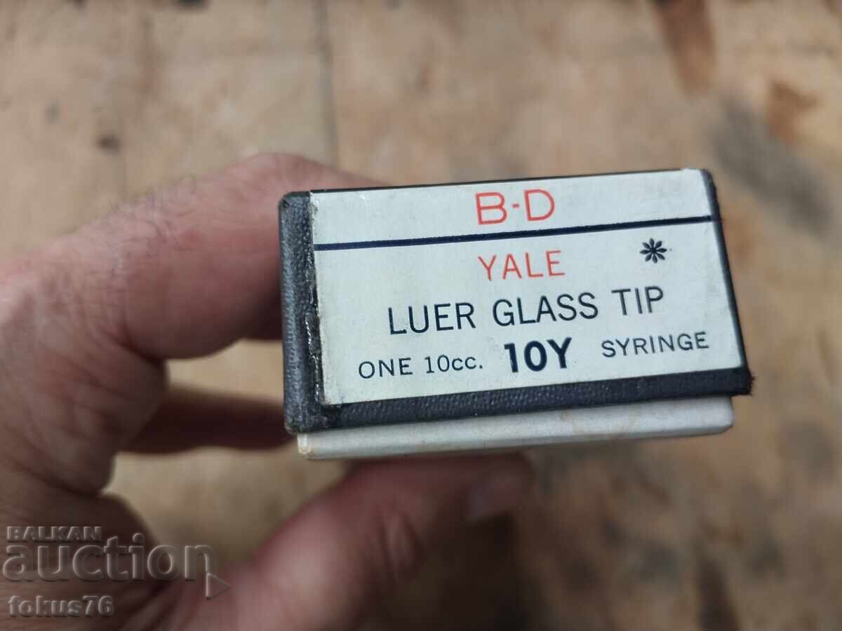 Vintage collectible American glass syringe 10 cc - 6