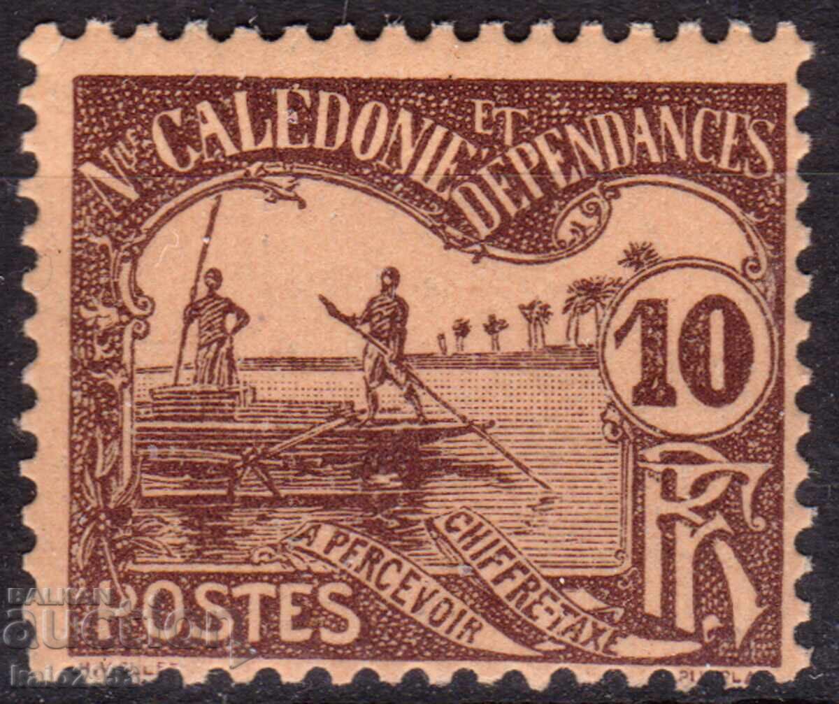 Noua Caledonie-1906-Suplimentare-Barcă, MNH