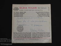 Малка плоча с автограф Elda Viler Елда Вилер 1965 Supraphon