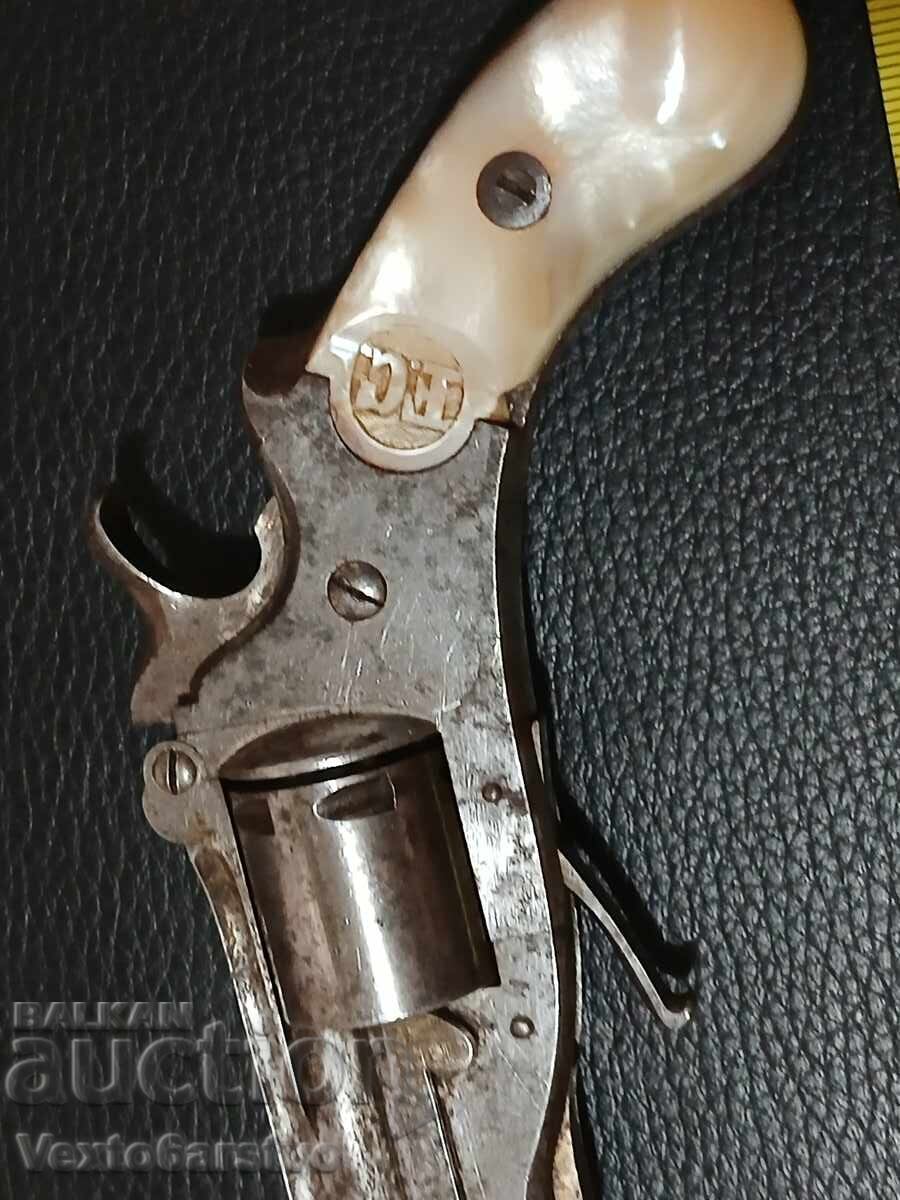 PISTOL LEFAUCHEUX-BELGIA-SEC. XIX-PREȚ DE REZERVĂ MIC - 5