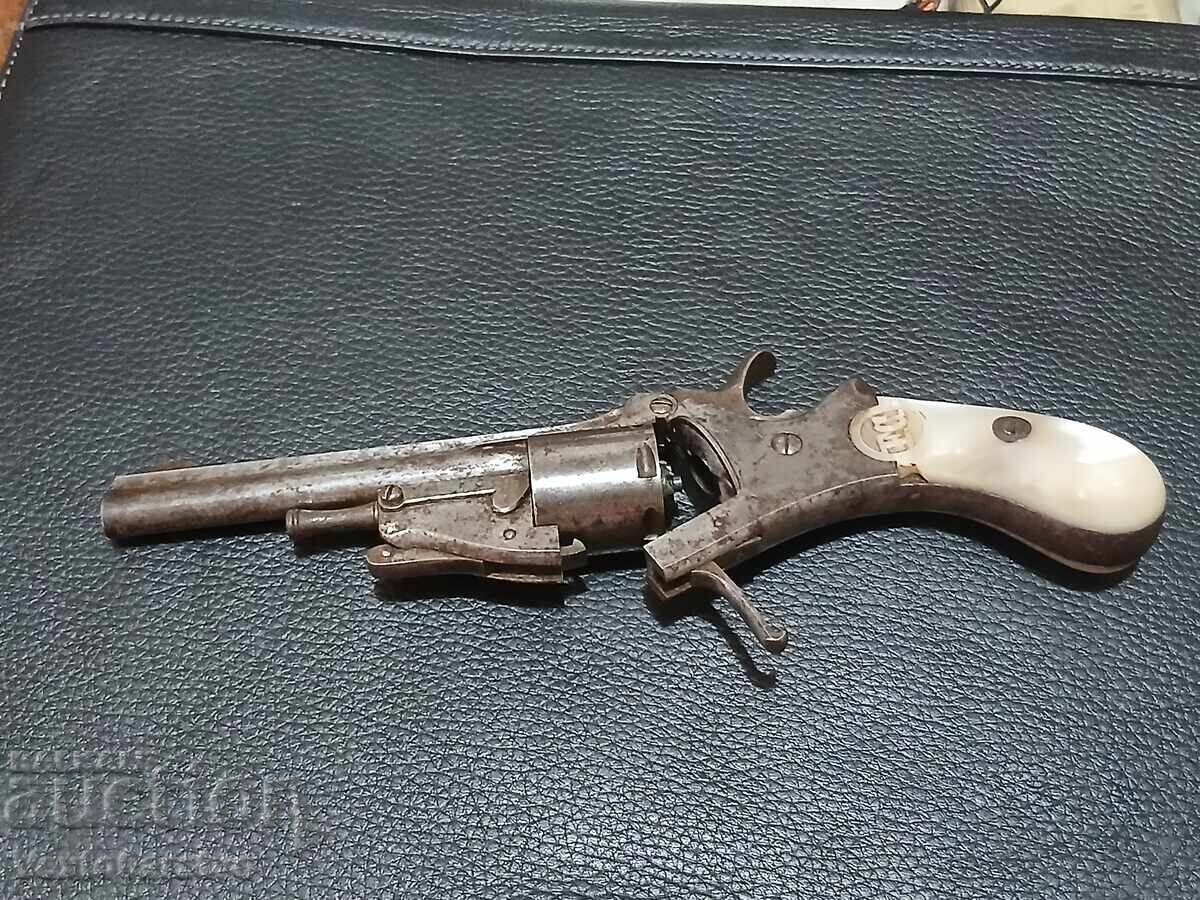 PISTOL LEFAUCHEUX-BELGIA-SEC. XIX-PREȚ DE REZERVĂ MIC - 8