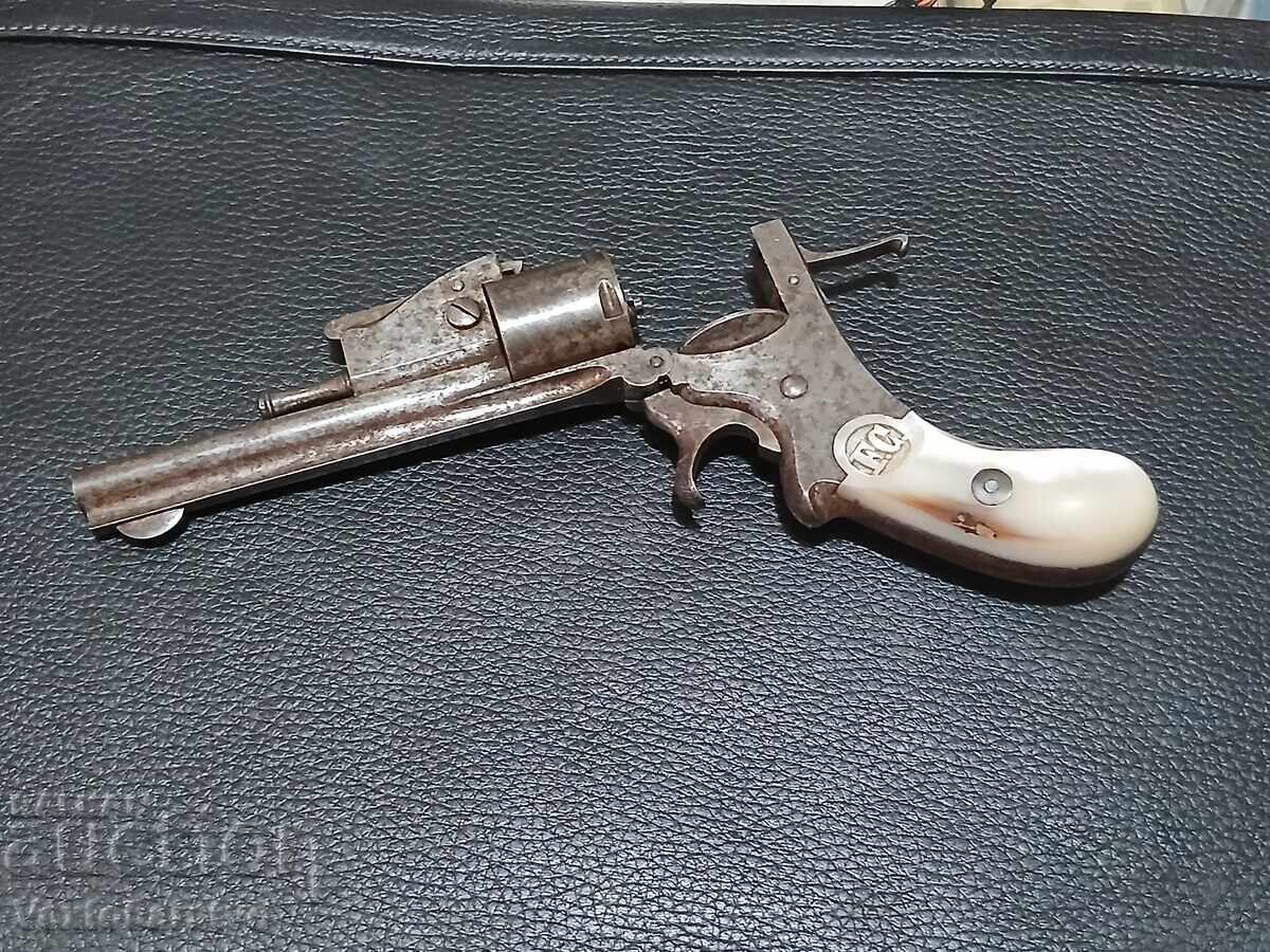 PISTOL LEFAUCHEUX-BELGIA-SEC. XIX-PREȚ DE REZERVĂ MIC - 9