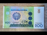 Uzbekistan 200 Sum 1997 Year UNC