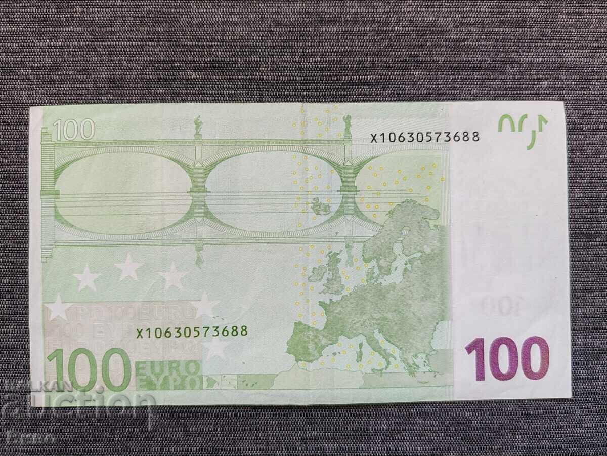 Банкнота 100 евро Германия 2002 година с цена 130.00 €