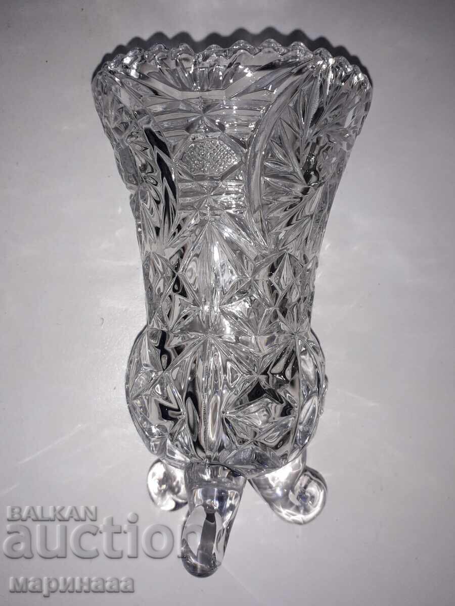 Auction VASE. CRYSTAL. "ANNA HUTTE". GERMANY Auction VASE. CRYSTAL. "ANNA HUTTE". GERMANY