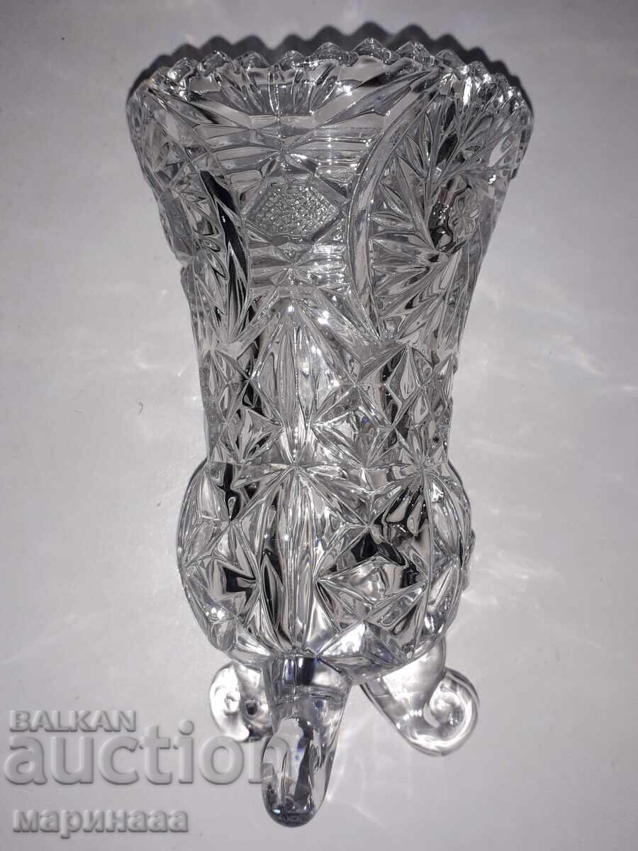 VASE. CRYSTAL. "ANNA HUTTE". GERMANY - 5 VASE. CRYSTAL. "ANNA HUTTE". GERMANY - 5
