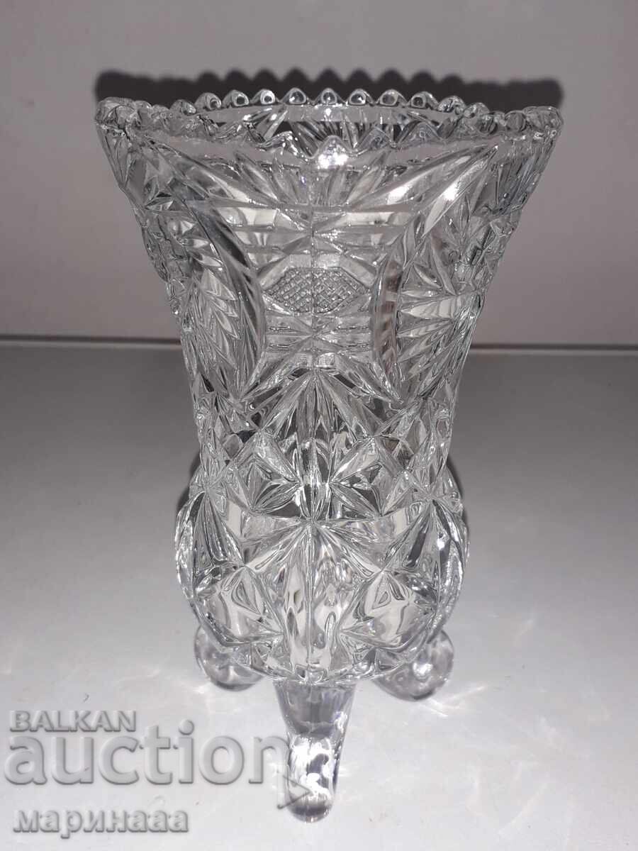 VASE. CRYSTAL. "ANNA HUTTE". GERMANY - 7 VASE. CRYSTAL. "ANNA HUTTE". GERMANY - 7