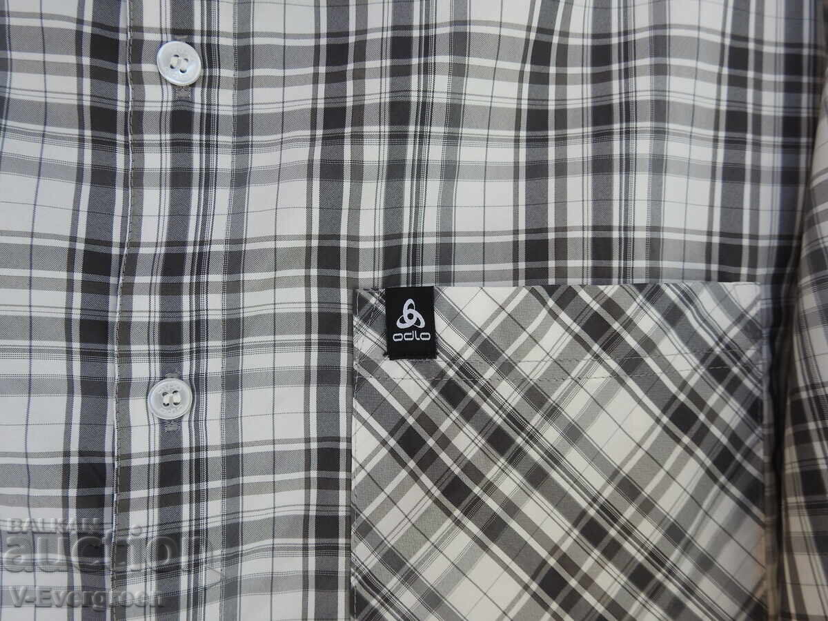 Auction  Men's Odlo plaid transitional shirt (XL)