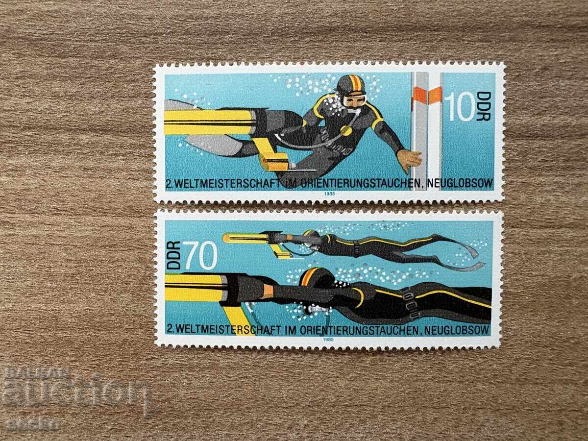 RDG - Al 2-lea Campionat Mondial de Subacvatică... (1985) MNH