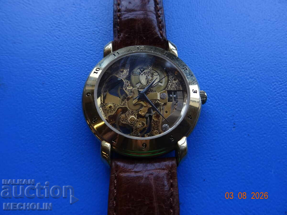 Auction  COLLECTIBLE SKELETON WATCH TEMPIC