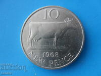 10 пенса 1968 г. Гърнси