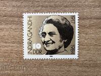 GDR - 69th anniversary of the birth of Indira Gandhi (1986) MNH