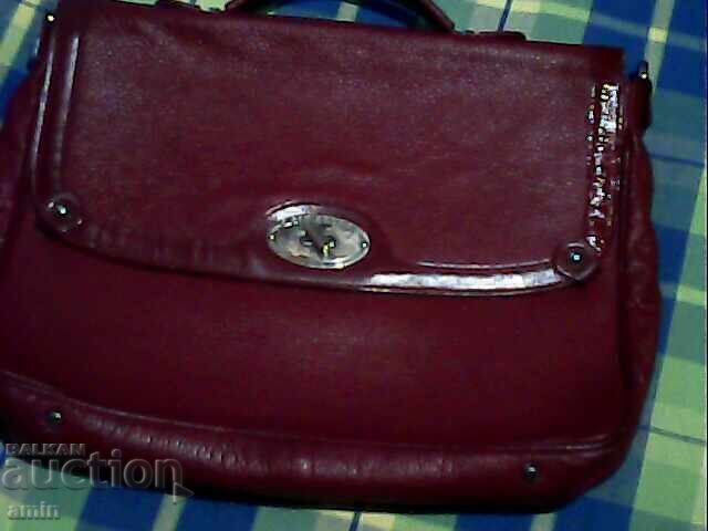 BRANDED FRENCH beautiful leather bag 40 by 30cm