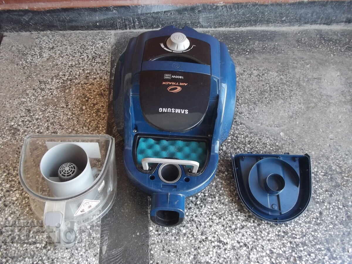 "SAMSUNG - SC4550" vacuum cleaner with container, working - 5
