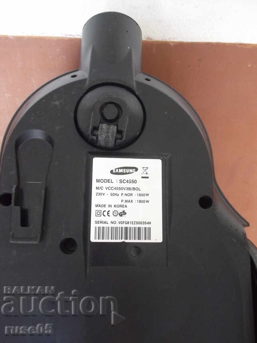 "SAMSUNG - SC4550" vacuum cleaner with container, working - 7