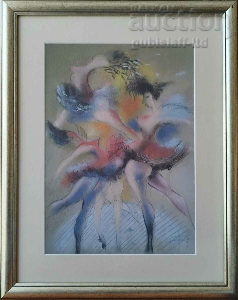 Картина, "Балерини", худ. Екатерина Генова-Куртева с цена 200.00 €