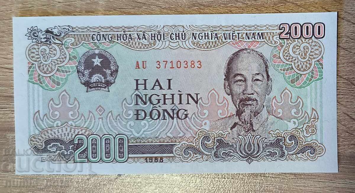 Βιετνάμ 2000 δονγκ 1988 UNC