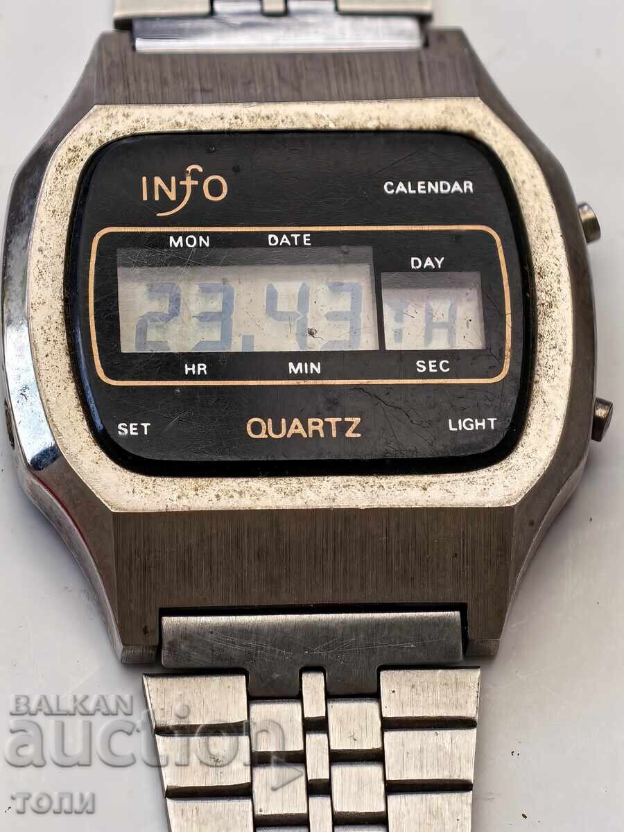 INFO CALENDAR QUARTZ LED РЯДЪК РАБОТИ БЕЗ ГАРАНЦИЯ БЗЦ !!!! с цена 0.01 €