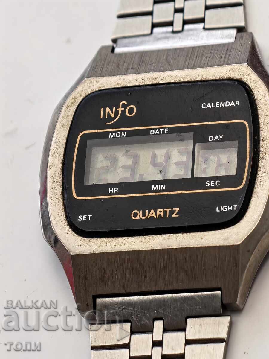 Аукцион INFO CALENDAR QUARTZ LED РЯДЪК РАБОТИ БЕЗ ГАРАНЦИЯ БЗЦ !!!!