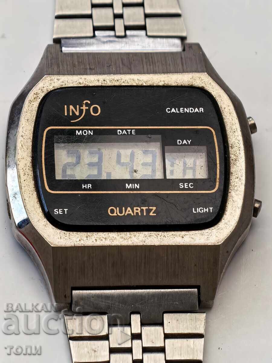 INFO CALENDAR QUARTZ LED РЯДЪК РАБОТИ БЕЗ ГАРАНЦИЯ БЗЦ !!!!