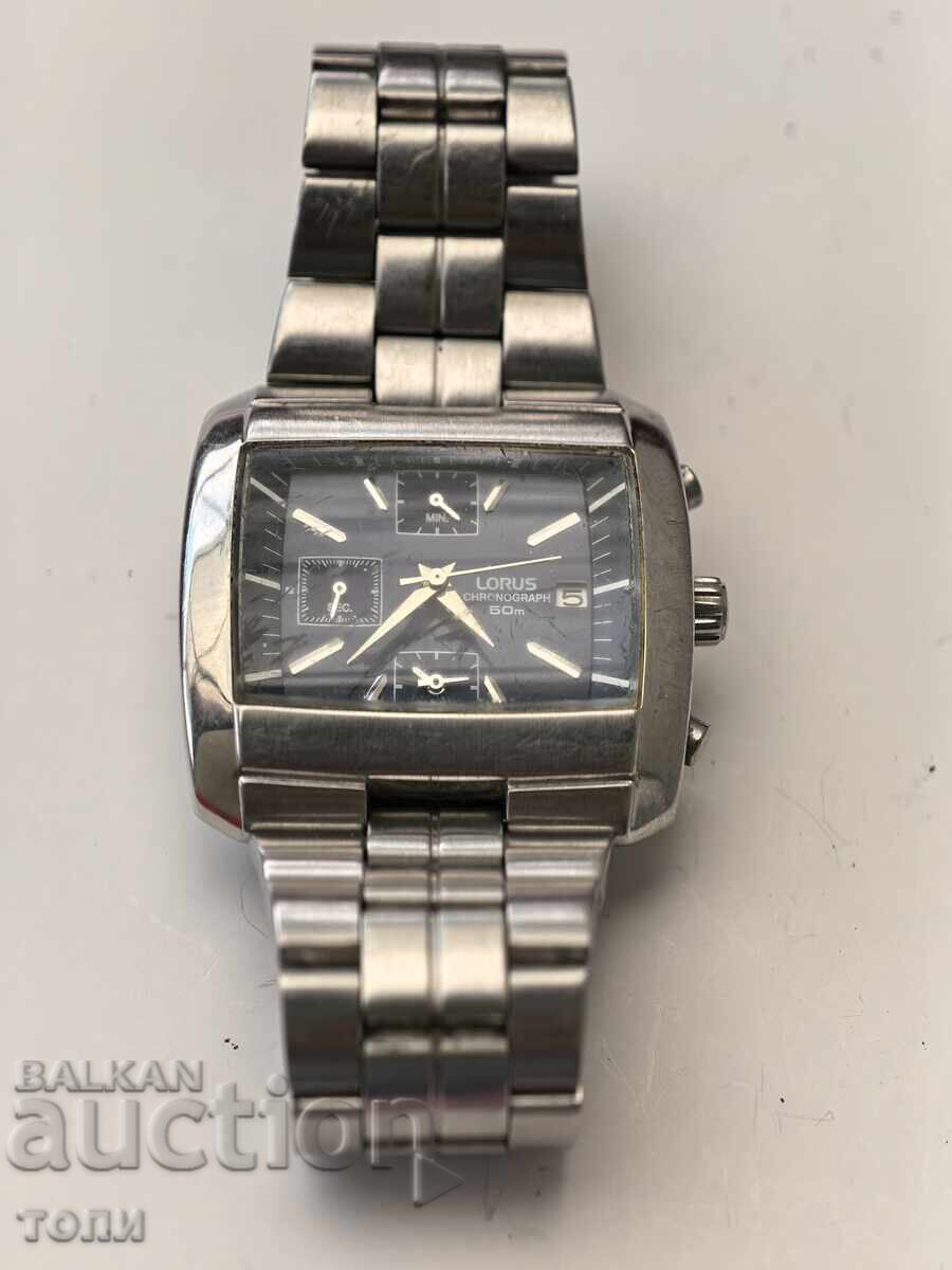 LORUS CHRONOGRAPH 50M QUARTZ РЯДЪК РАБОТИ БЕЗ ГАРАНЦИЯ БЗЦ ! с цена 0.01 €