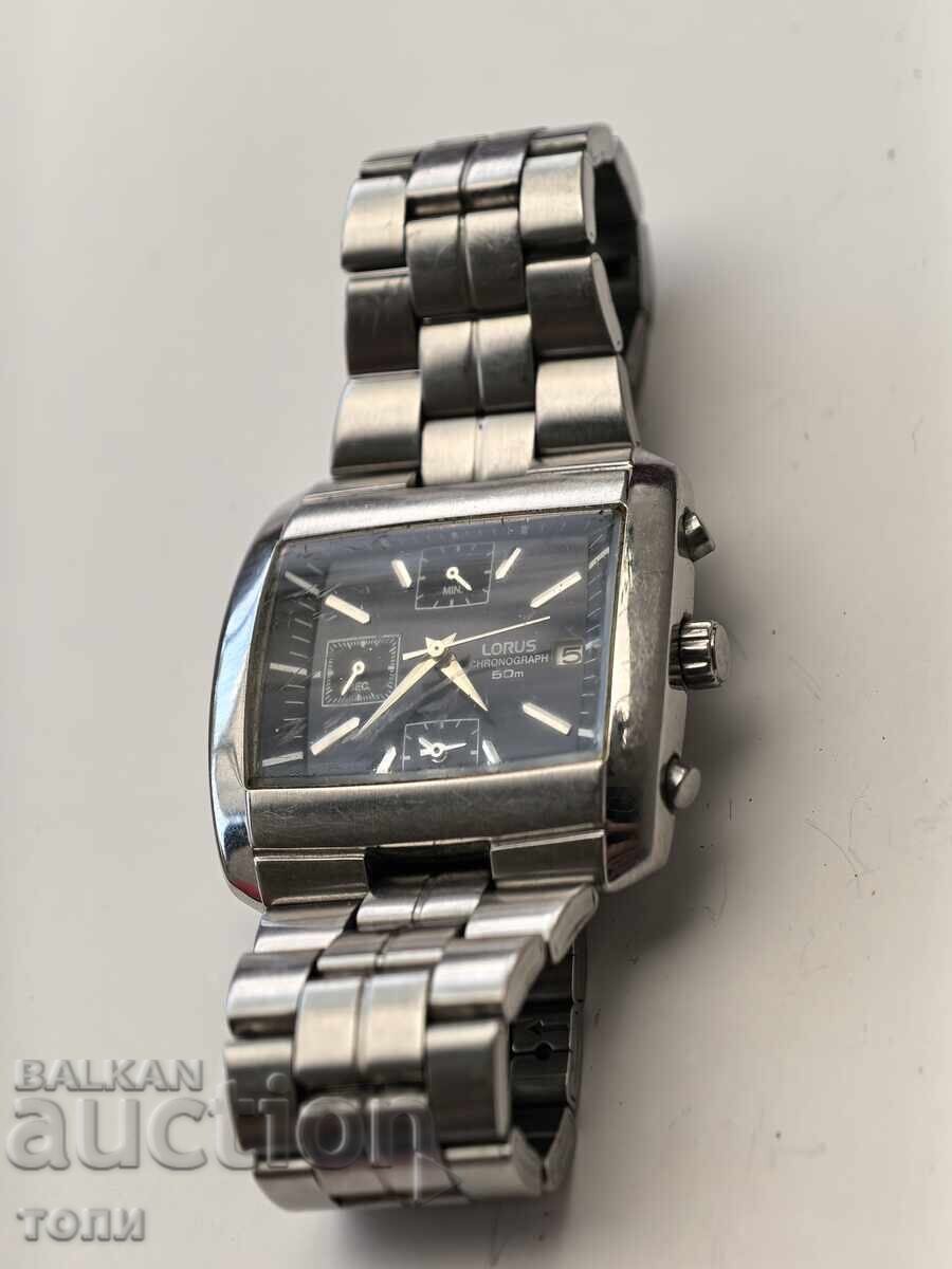Аукцион LORUS CHRONOGRAPH 50M QUARTZ РЯДЪК РАБОТИ БЕЗ ГАРАНЦИЯ БЗЦ !